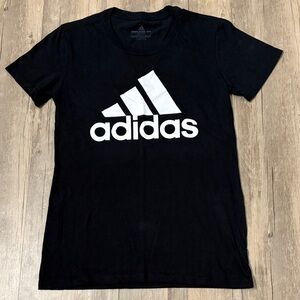 Adidas basic black tee